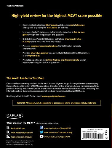 Kaplan MCAT 528: Advanced Prep for Advanced Students (Kaplan Test Prep),Used