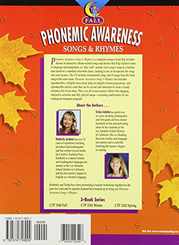 Fall Phonemic Awareness Songs & Rhymes: Fun Lyrics Sung To Familiar Tunes