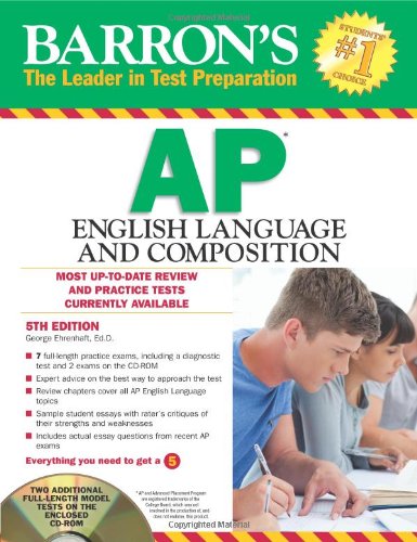 Barron's AP English Language and Composition with CDROM,New