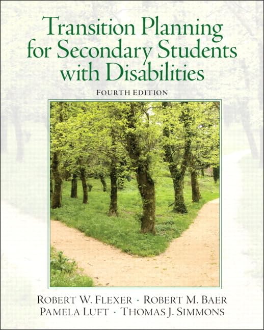 Transition Planning For Secondary Students With Disabilities