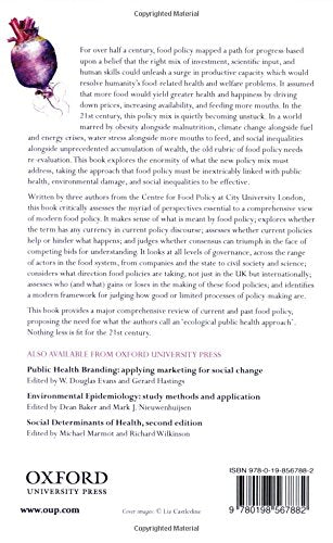 Food Policy: Integrating Health, Environment And Society,Used
