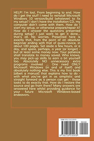 HELP! I need to install/reinstall Microsoft Windows 10: Yes, beginners can do it too,Used