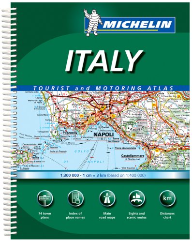 Michelin Italy: Tourist and Motoring Atlas (Michelin Tourist and Motoring Atlas) (English and Italian Edition),Used