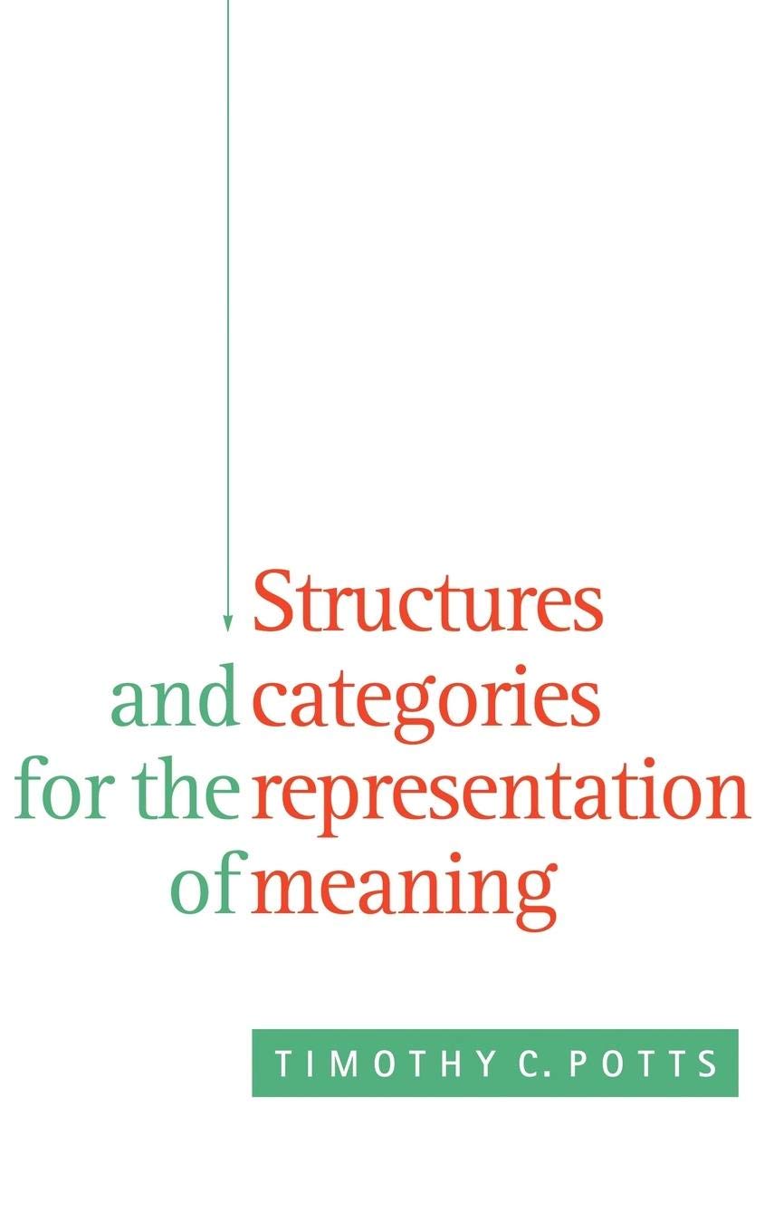 Structures and Categories for the Representation of Meaning,Used