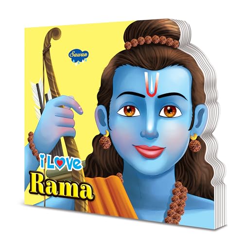 I Love Rama Die Cut Board Book For Kids : Story Books For Young Children, Learning Books With Stories, Educational Story Book For Children