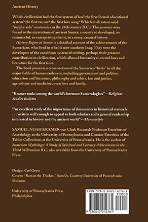 History Begins At Sumer: Thirtynine Firsts In Recorded History,Used
