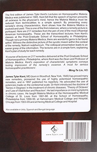 Lectures On Homoeopathic Materia Medica-new