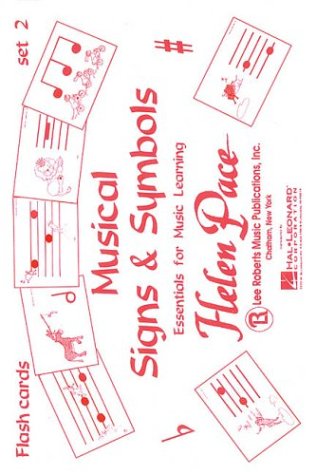 Musical Signs and Symbols Set II 24 Cards 48 Sides Moppet Flash Cards,Used