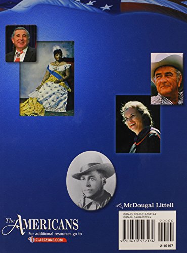 The Americans: Student Edition Reconstruction To The 21St Century 2006,Used