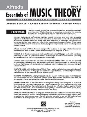 Alfred's Essentials of Music Theory, Bk 1,New