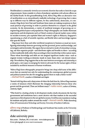 Neoliberalism As Exception: Mutations In Citizenship And Sovereignty,New