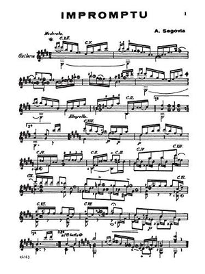 Five Short Works for the Guitar (Kalmus Edition),Used
