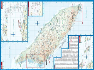 Laminated Aruba Map by Borch (English, Spanish, French, Italian and German Edition),Used