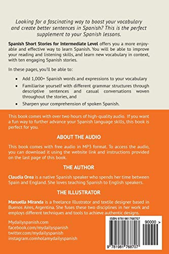 Spanish: Short Stories for Intermediate Level Vol 3: Improve your Spanish listening comprehension skills with ten Spanish storie,Used
