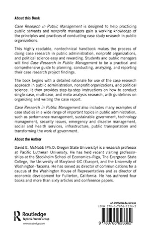 Case Research in Public Management,Used