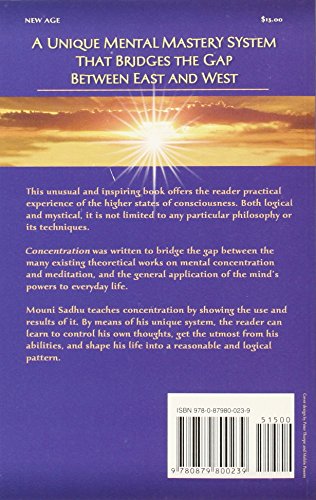Concentration A Guide To Mental Mastery,Used