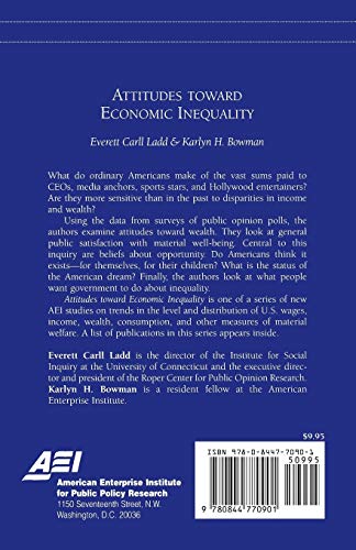 Attitudes Toward Economic Inequality : Public Attitudes on Economic Inequality (AEI Studies on Understanding Economic Inequality,Used