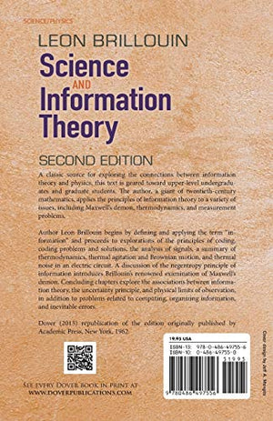 Science and Information Theory: Second Edition (Dover Books on Physics),Used