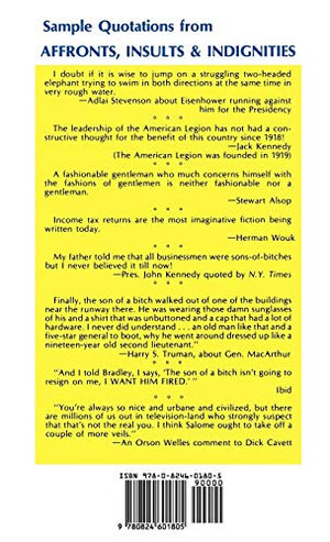 Affronts, Insults & Indignities,Used