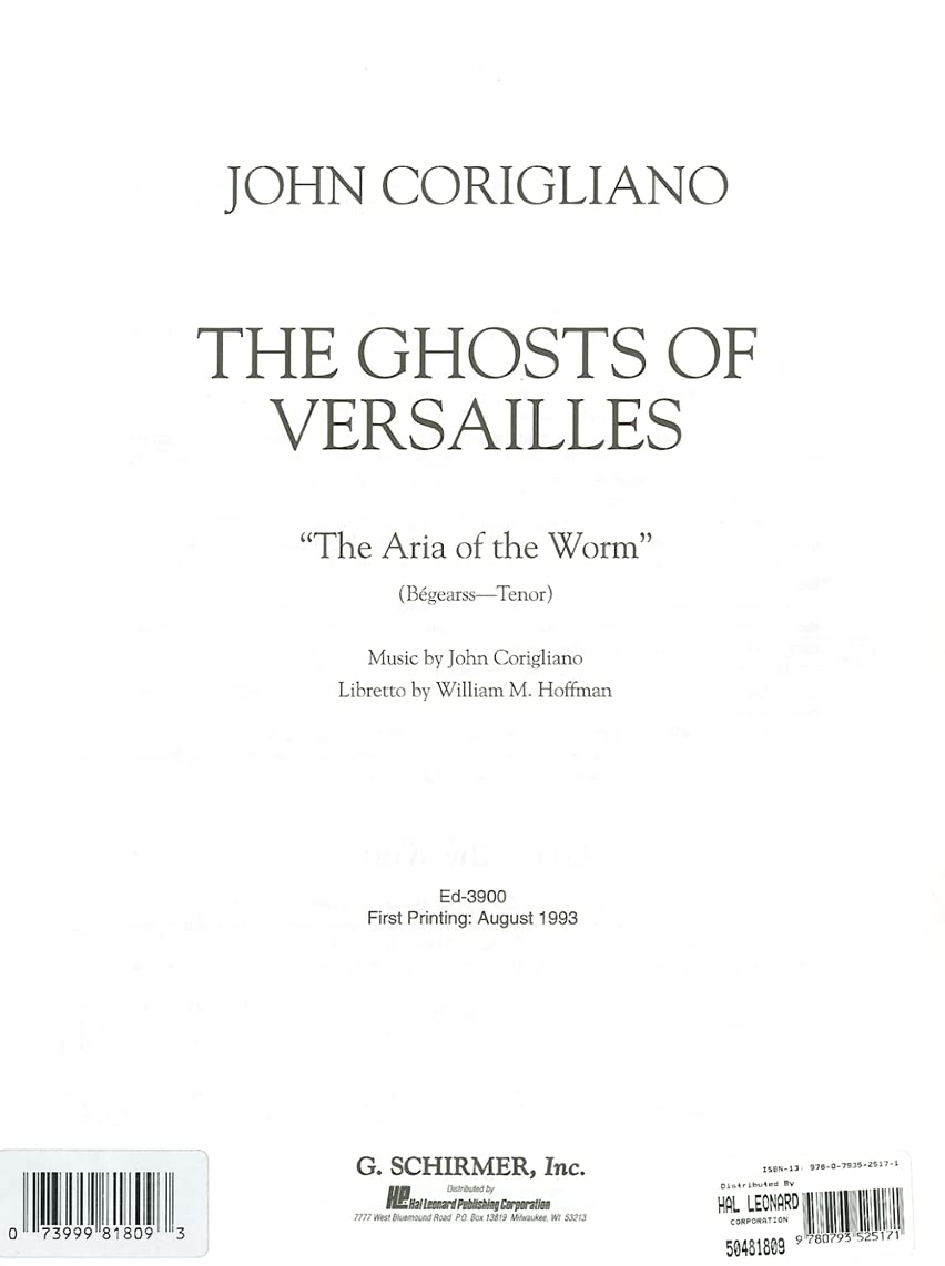 Aria of the Worm: Tenor and Piano,Used