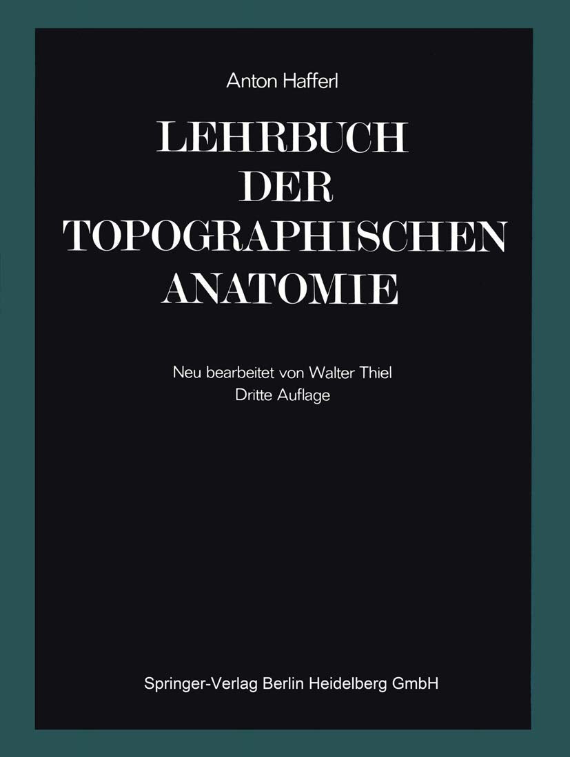 Lehrbuch der topographischen Anatomie (German Edition),Used