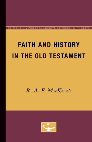Faith And History In The Old Testament,Used