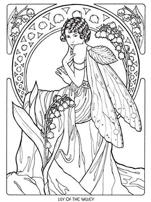 Floral Fairies Coloring Book (Dover Fantasy Coloring Books),Used