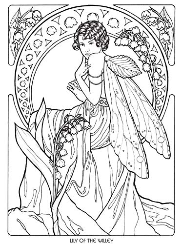 Floral Fairies Coloring Book (Dover Fantasy Coloring Books),Used