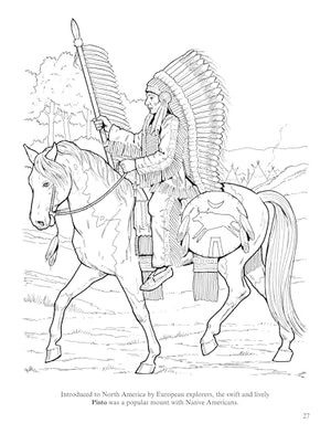 Big Book Of Horses To Color (Dover Animal Coloring Books),New