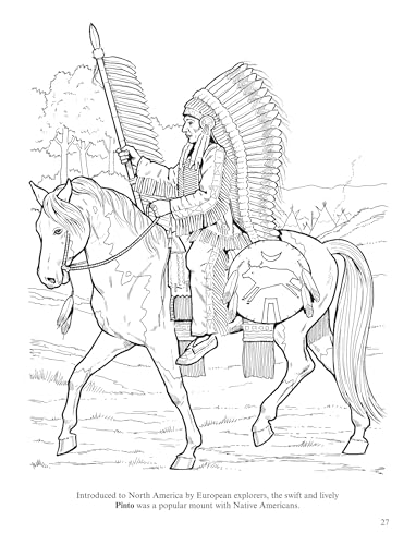 Big Book Of Horses To Color (Dover Animal Coloring Books),New