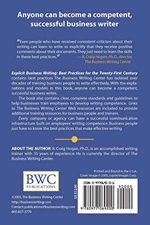 Explicit Business Writing: Best Practices for the TwentyFirst Century,Used
