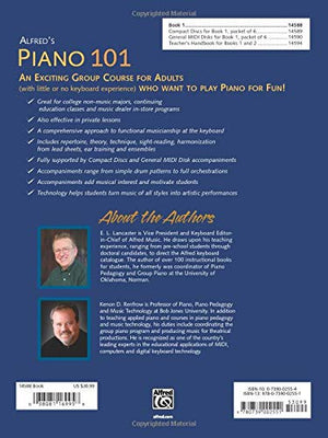 Alfred's Piano 101, Bk 1: An Exciting Group Course for Adults Who Want to Play Piano for Fun!, Comb Bound Book,New