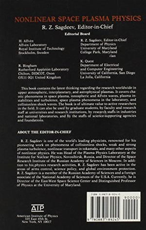 Nonlinear Space Plasma Physics (Research Trends In Physics)-new