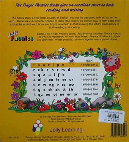 Finger Phonics Book 1 (Jolly Phonics: Finger Phonics) (S,A,T,I,P,N)