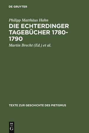 Die Echterdinger Tagebcher 17801790 (Texte zur Geschichte des Pietismus, VIII/2) (German Edition),Used