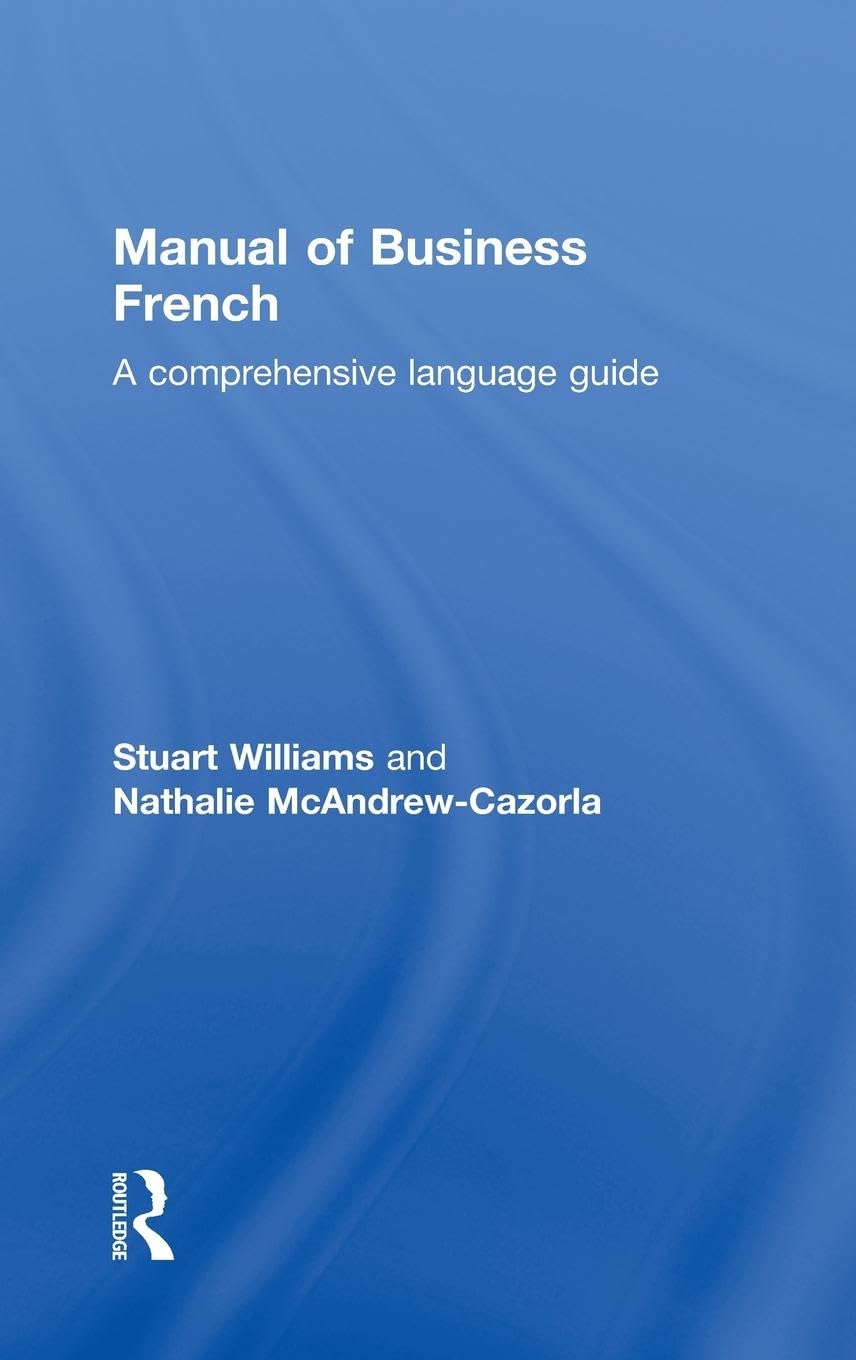Manual of Business French (Manuals of Business S),Used