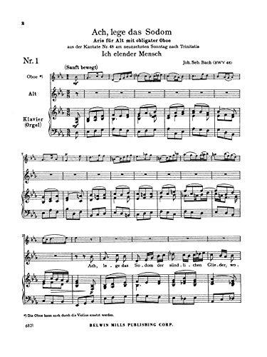 Contralto Arias, Vol 3: 6 Sacred (German Language Edition) (Kalmus Edition, Vol 3) (German Edition),Used