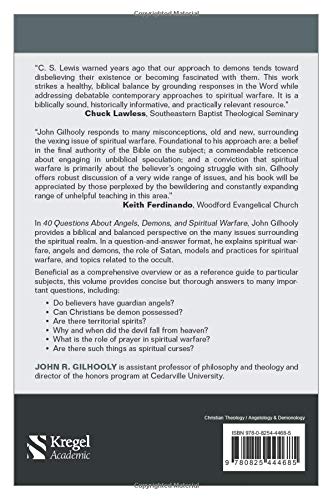 40 Questions About Angels, Demons, and Spiritual Warfare,Used