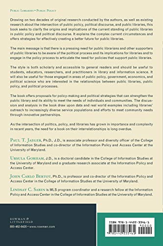 Public Libraries, Public Policies, and Political Processes: Serving and Transforming Communities in Times of Economic and Politi,Used