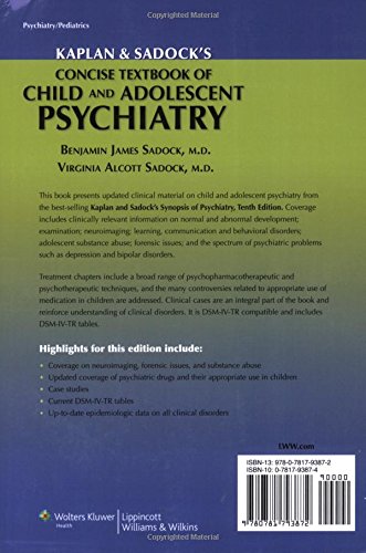 Kaplan And Sadock'S Concise Textbook Of Child And Adolescent Psychiatry