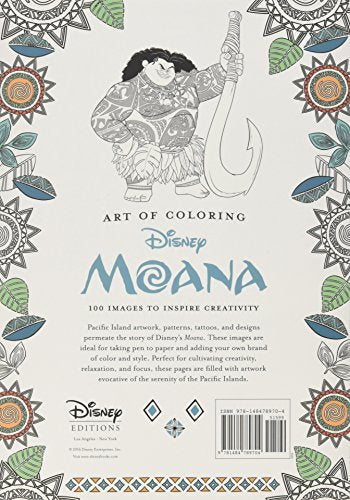 Art Of Coloring: Moana: 100 Images To Inspire Creativity,Used