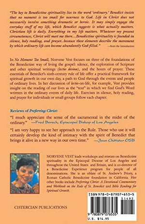 No Moment Too Small: Rhythms of Silence, Prayer, and Holy Reading (Volume 153) (Cistercian Studies Series),Used