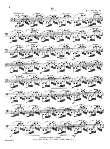 170 Foundation Studies for Violoncello (Cello), Vol. 2 (VIOLONCELLE),Used