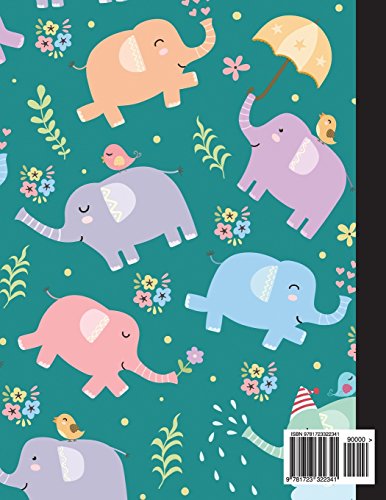 Composition Notebook College Ruled: Large Elephant Notebook, School Notebooks, Elephant Composition Book, Elephant Gifts, Cute C,Used