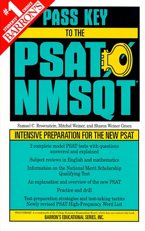 Barron's Pass Key to the Psat Nmsqt: National Merit Scholarship Qualifying Test (3rd ed),Used