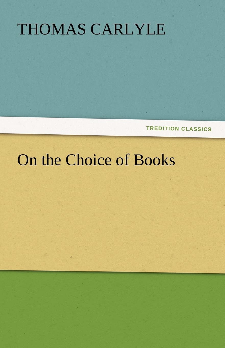 On the Choice of Books,Used