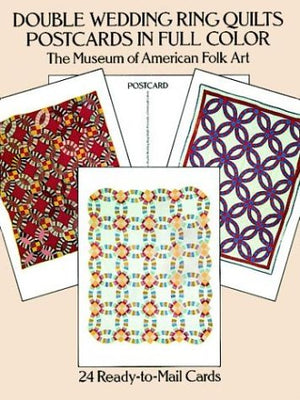 Double Wedding Ring Quilts Postcards in Full Color: 24 ReadytoMail Cards,Used