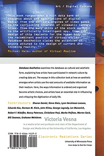 Database Aesthetics: Art in the Age of Information Overflow (Volume 20) (Electronic Mediations),Used