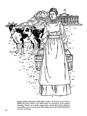 America's First Ladies Coloring Book (Dover American History Coloring Books),Used