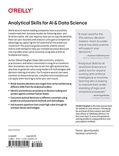 Analytical Skills for AI and Data Science: Building Skills for an AIDriven Enterprise,Used